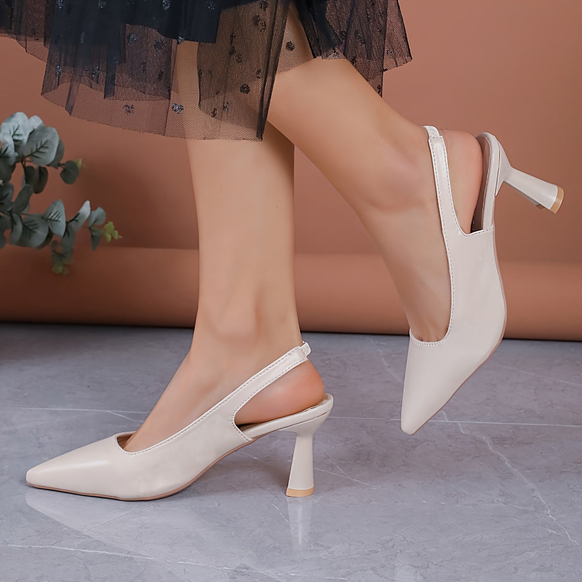 Ella | Elegant Slingback Heels