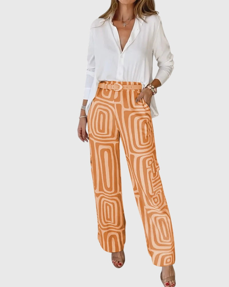 Victoria | Stylish Pants + Free Blouse & Belt
