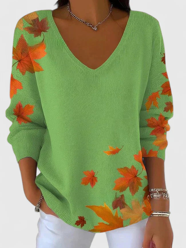 Felicia | Elegant V-Neck Sweater