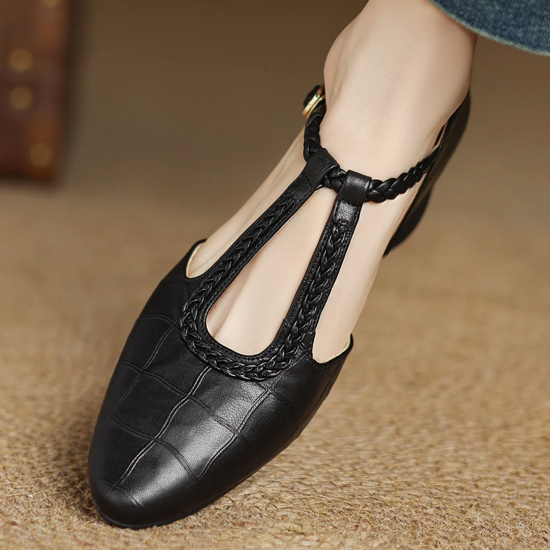 Linda | Leather Mary Janes