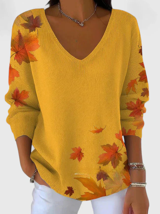 Felicia | Elegant V-Neck Sweater