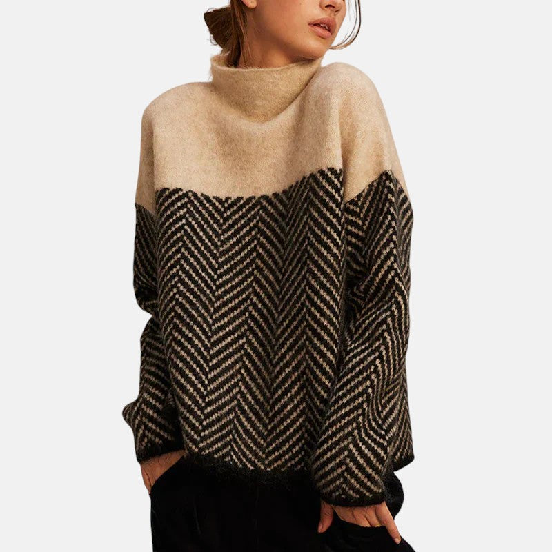 Iliana | Herringbone Knit Sweater