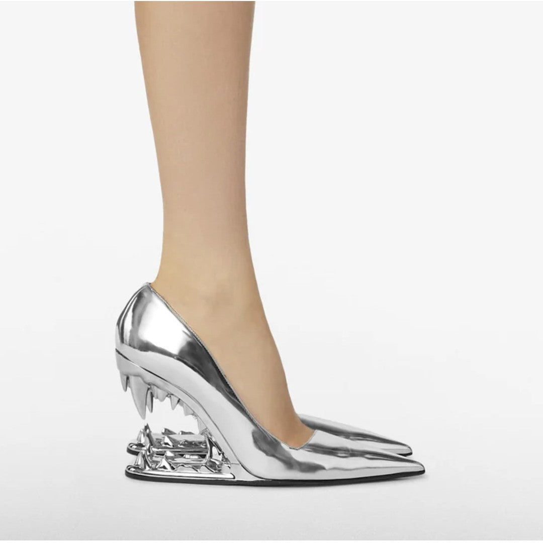 Ava | Panther Teeth High-Heel Stiletto Pumps
