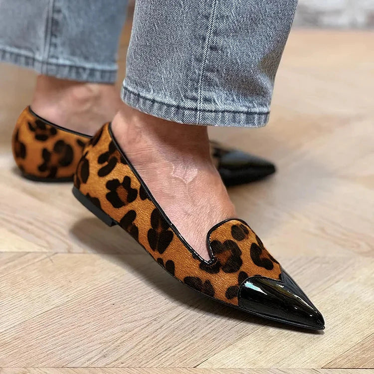 Nicole | Refined Animal Print Ballet Flats