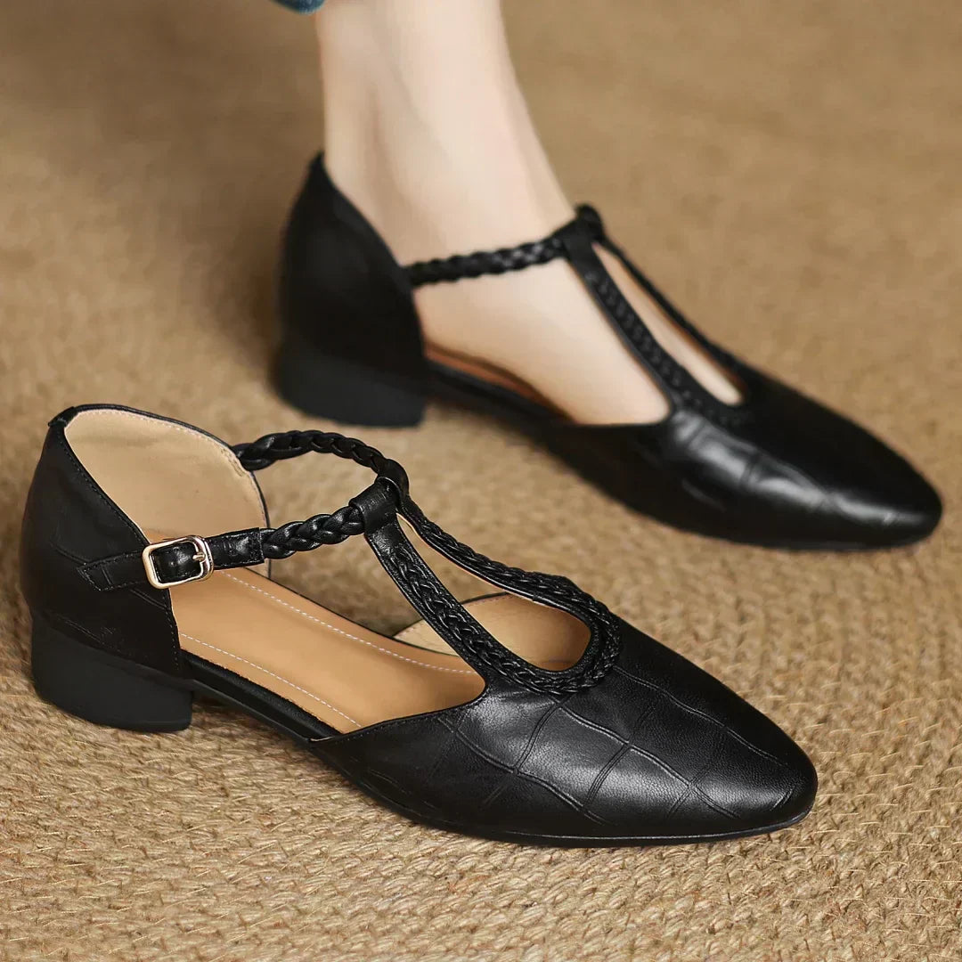 Linda | Leather Mary Janes