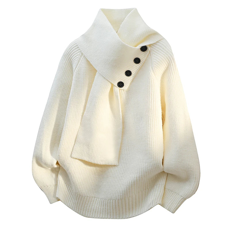 Karina | Soft Button-Detail Knit Sweater