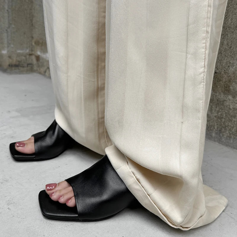 Amelia | Red Heeled Mules