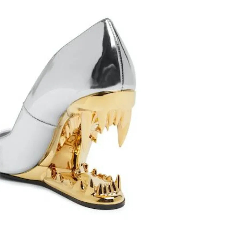 Ava | Panther Teeth High-Heel Stiletto Pumps