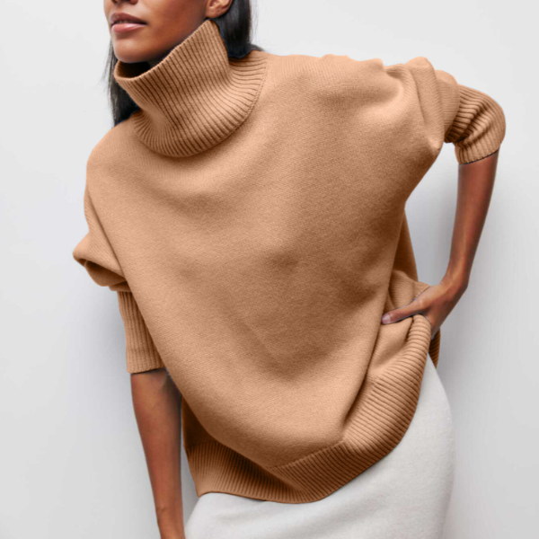Kaia | Relaxed Turtleneck Knit Sweater