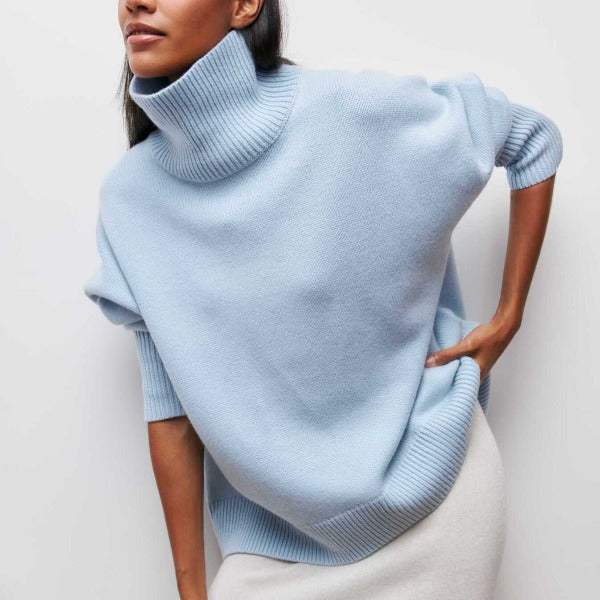 Kaia | Relaxed Turtleneck Knit Sweater
