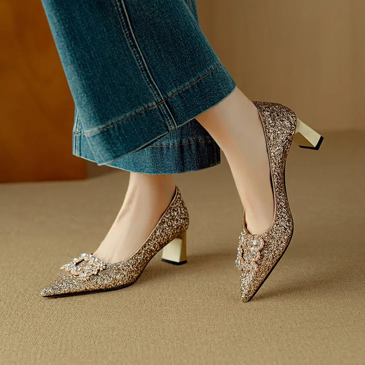 Cynthia | Glitter Pumps