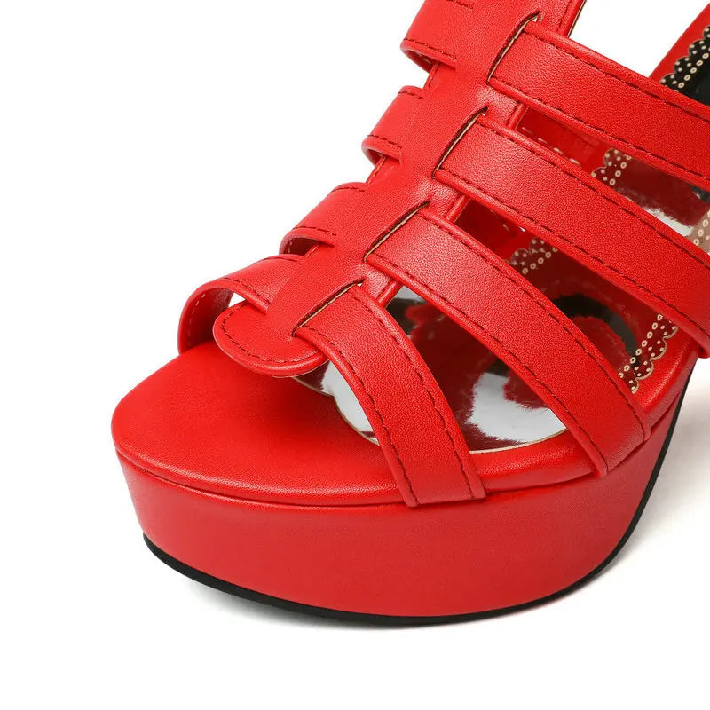 Carla | Strapped Platform Heels