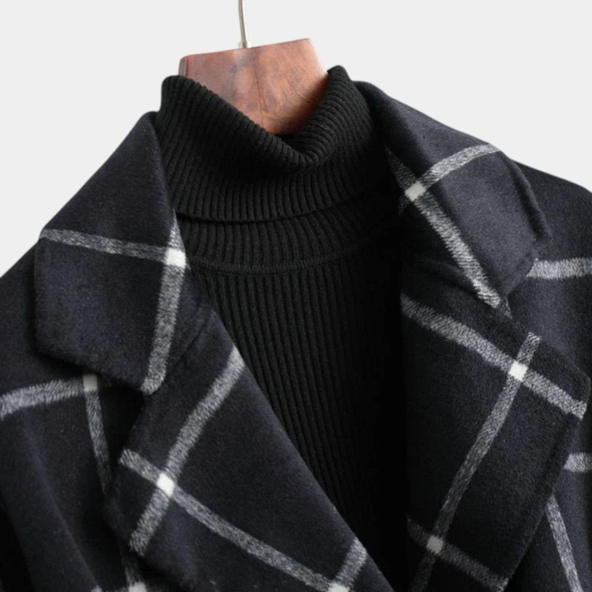 Ashley | Plaid Winter Trench Coat