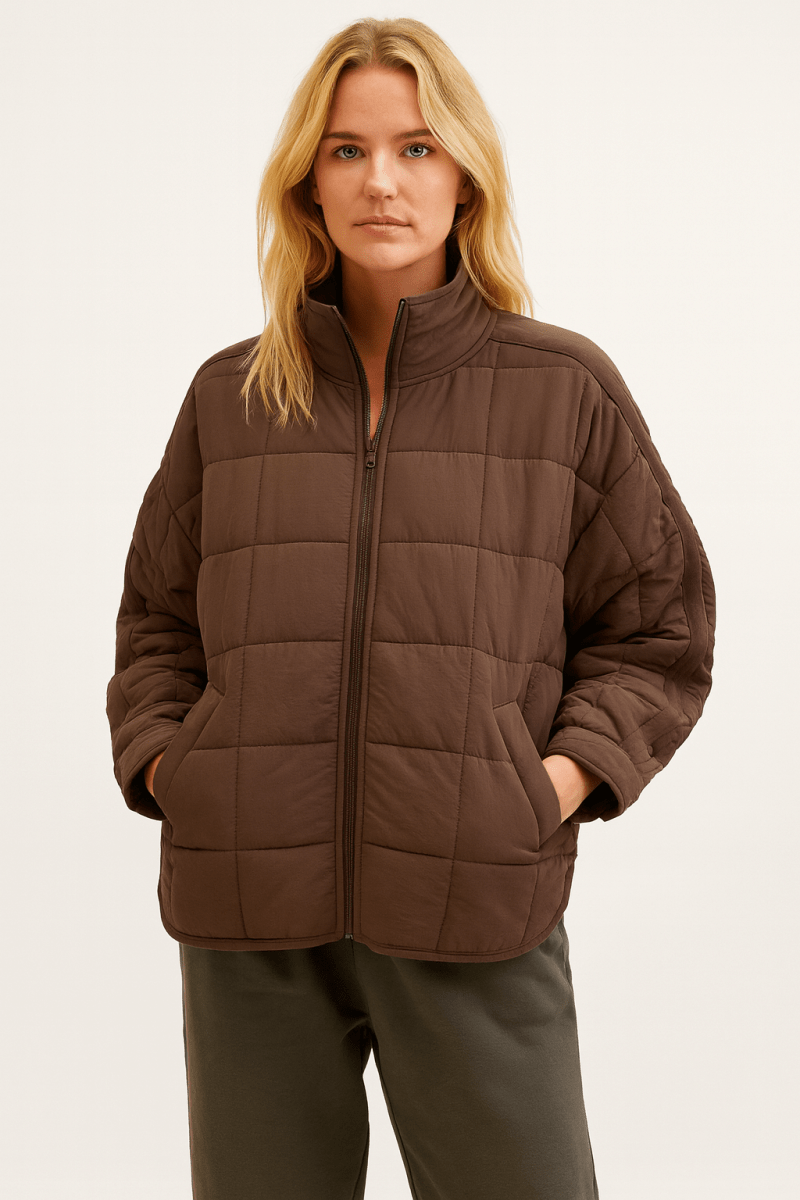 Lauren | Lightweight Compact Zip Puffer Jacket