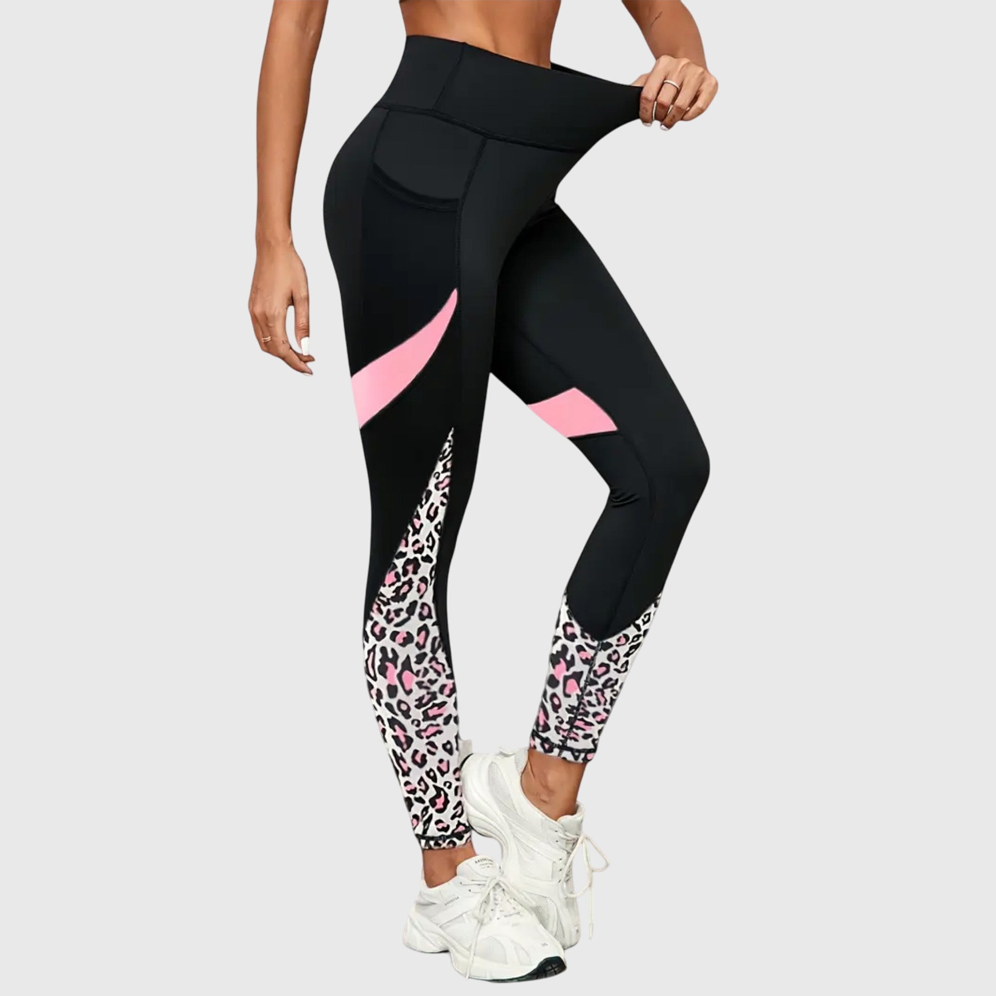 Eleanor | High-Waisted Leopard Print Training Pants