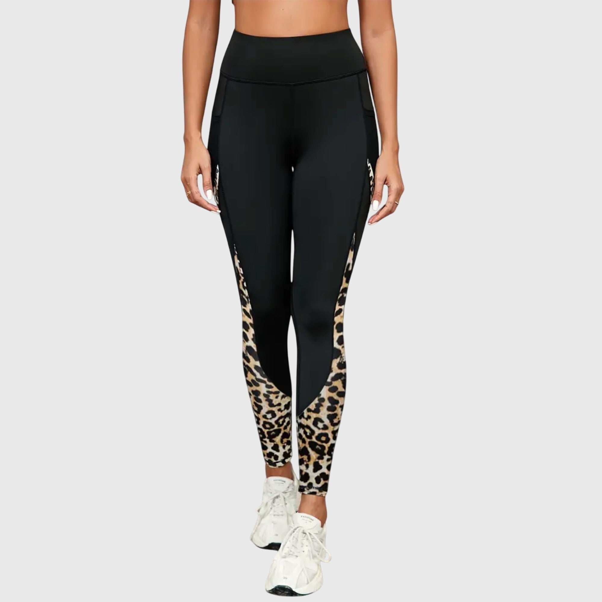 Eleanor | High-Waisted Leopard Print Training Pants