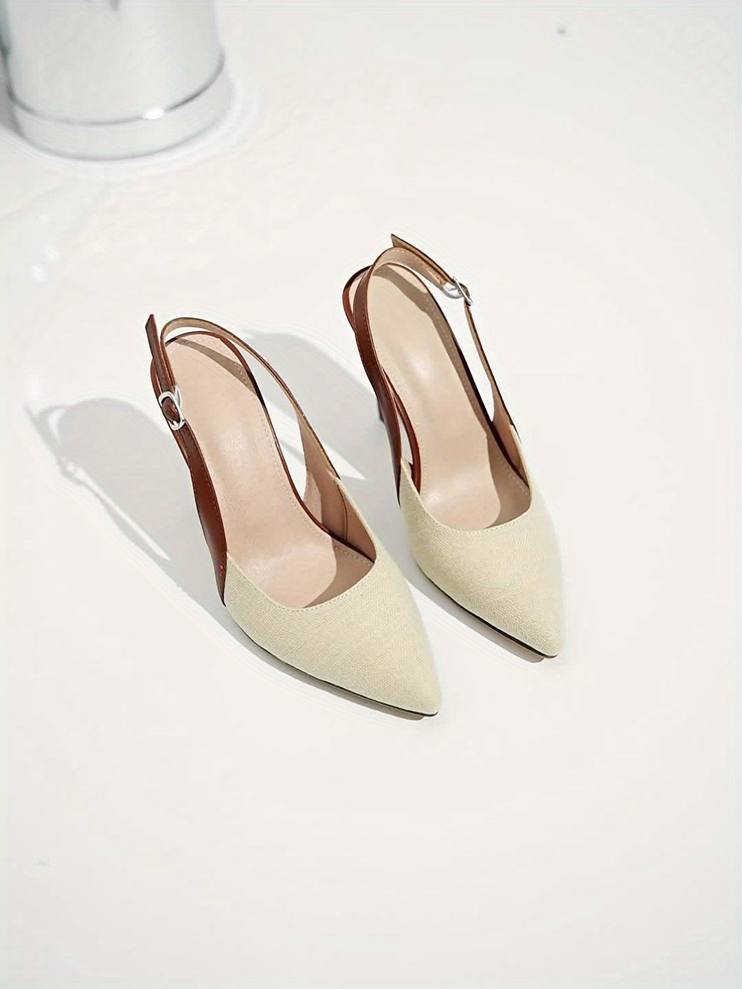 Luna | Contrast Slingback Heels