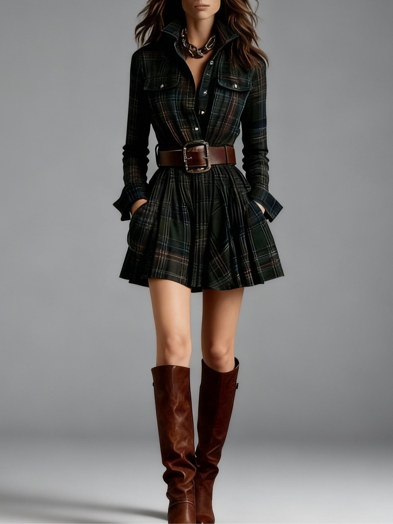 Andrea | Vintage Look Shirt Dress