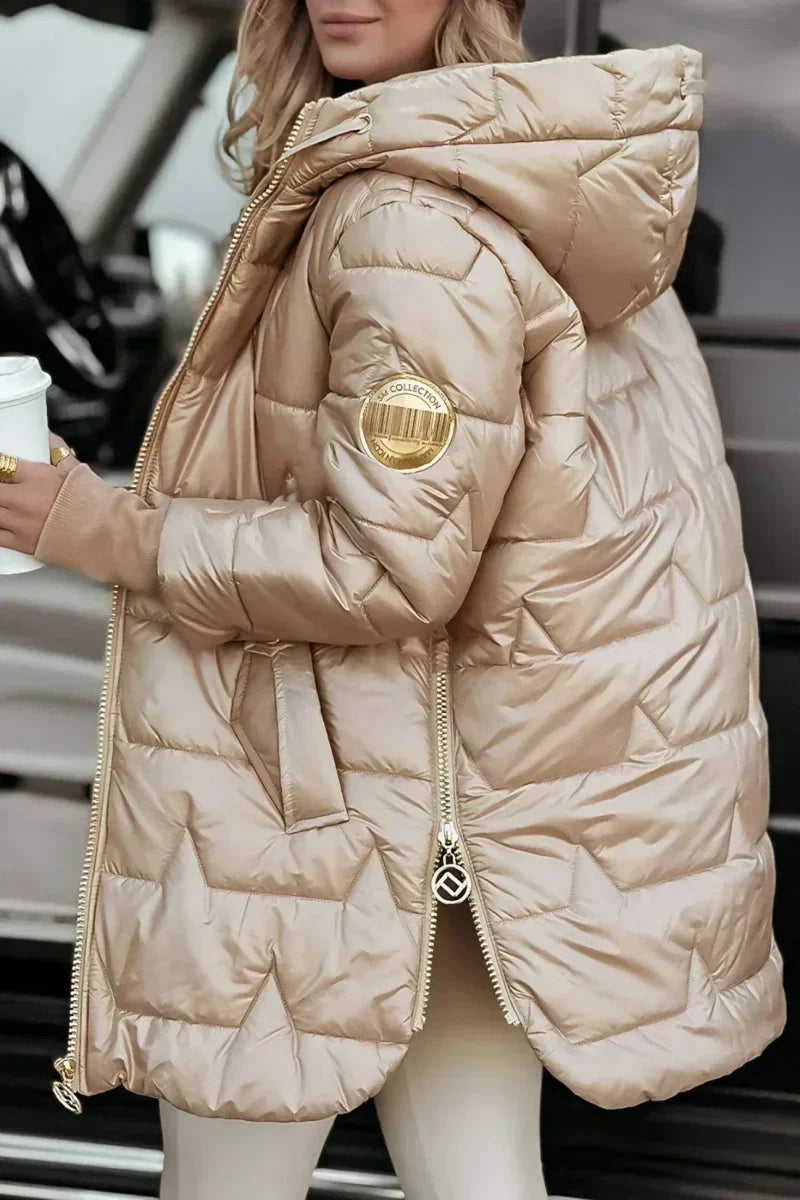 Rachel | Long Warm Quilet Jacket