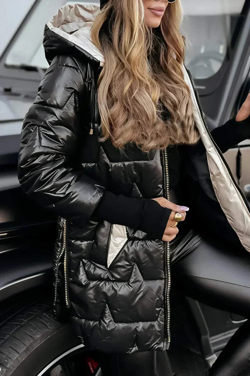 Rachel | Long Warm Quilet Jacket
