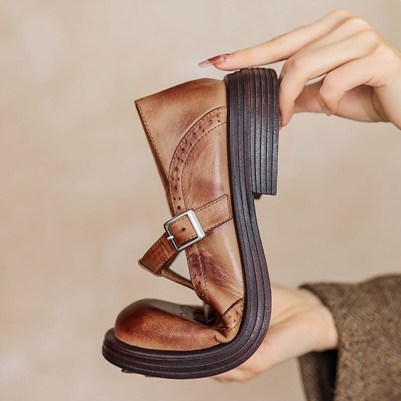 Hannah | Elegant Mary Janes Made Of Leather