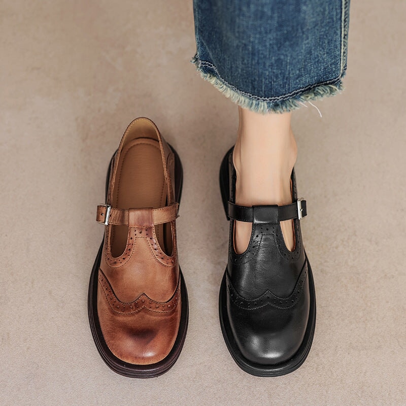 Hannah | Elegant Mary Janes Made Of Leather