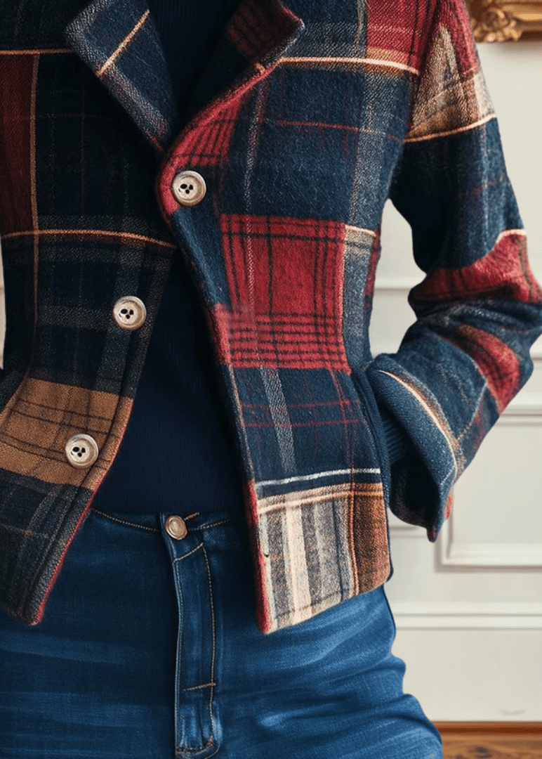 Jessica | Classic Plaid Wool Jacket