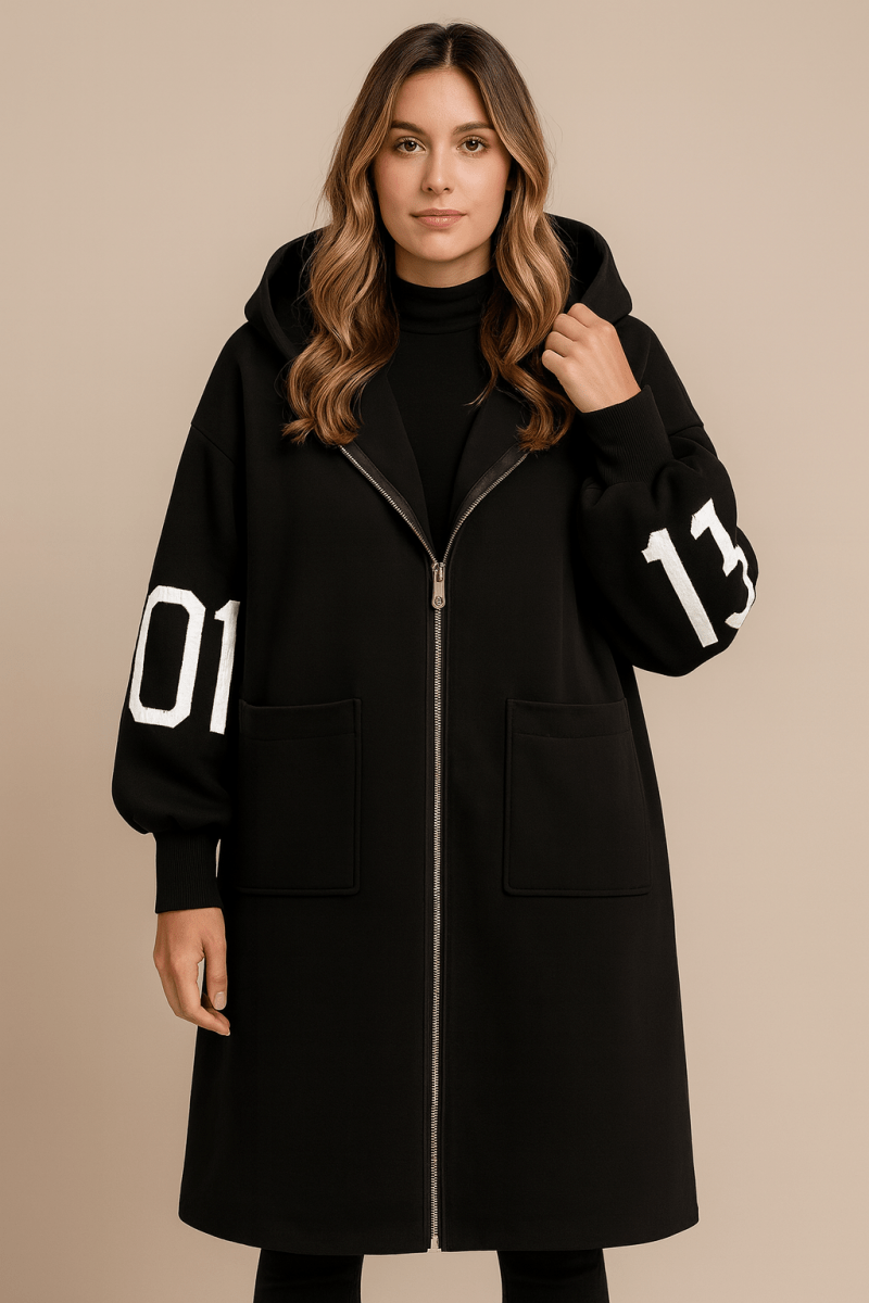 Rebecca | Knitted Hooded Long Coat