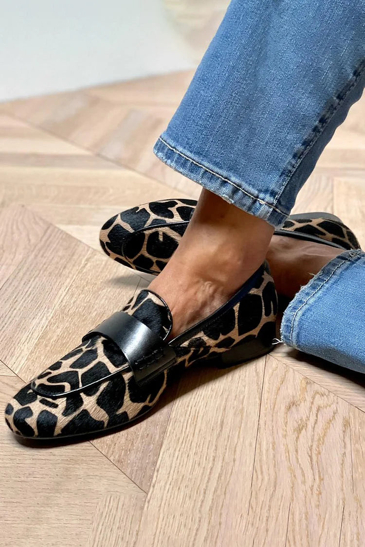 Brittany | Animal Print Loafer With Elegant Detail