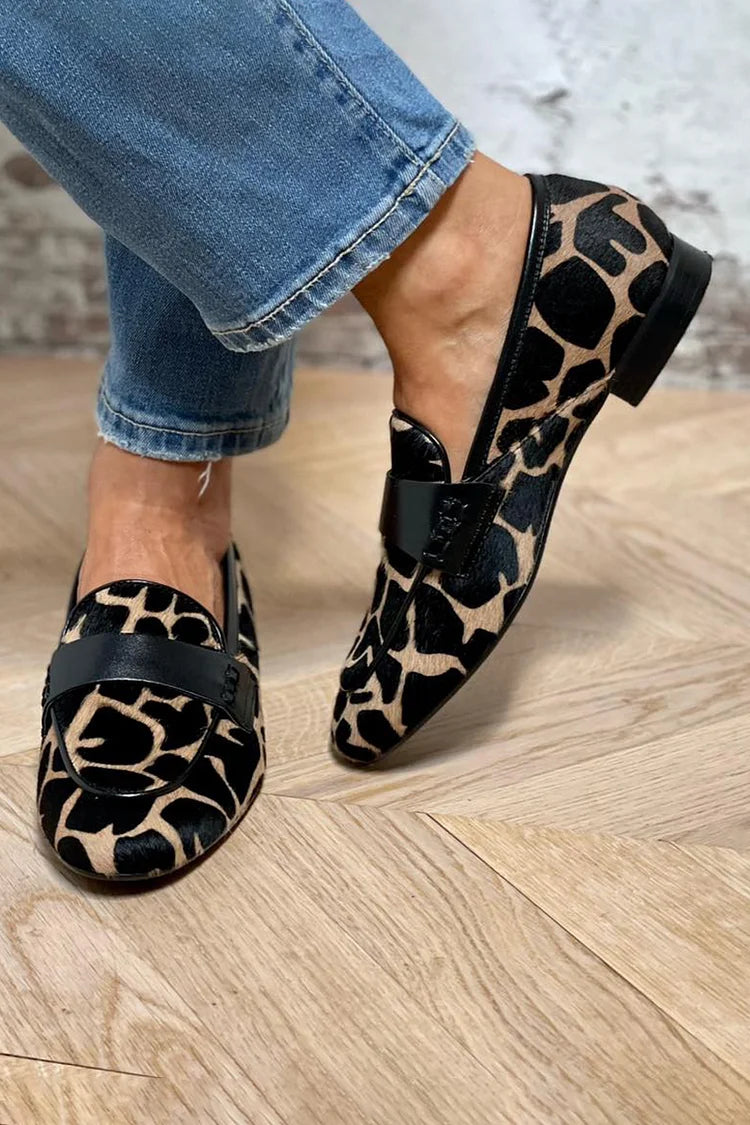 Brittany | Animal Print Loafer With Elegant Detail
