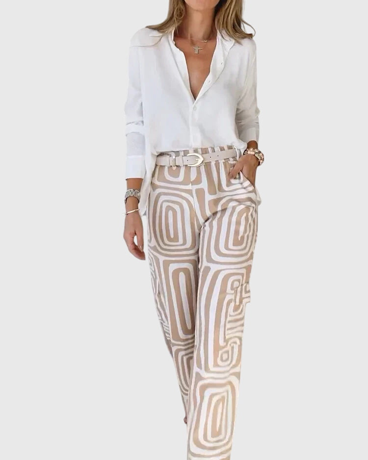 Victoria | Stylish Pants + Free Blouse & Belt