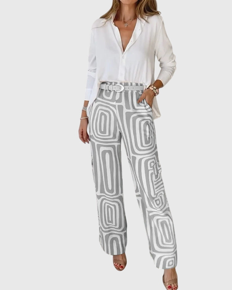 Victoria | Stylish Pants + Free Blouse & Belt