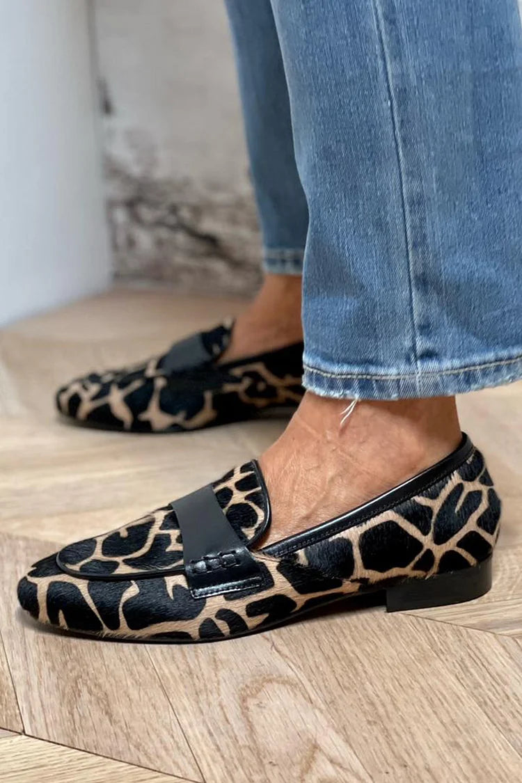 Brittany | Animal Print Loafer With Elegant Detail