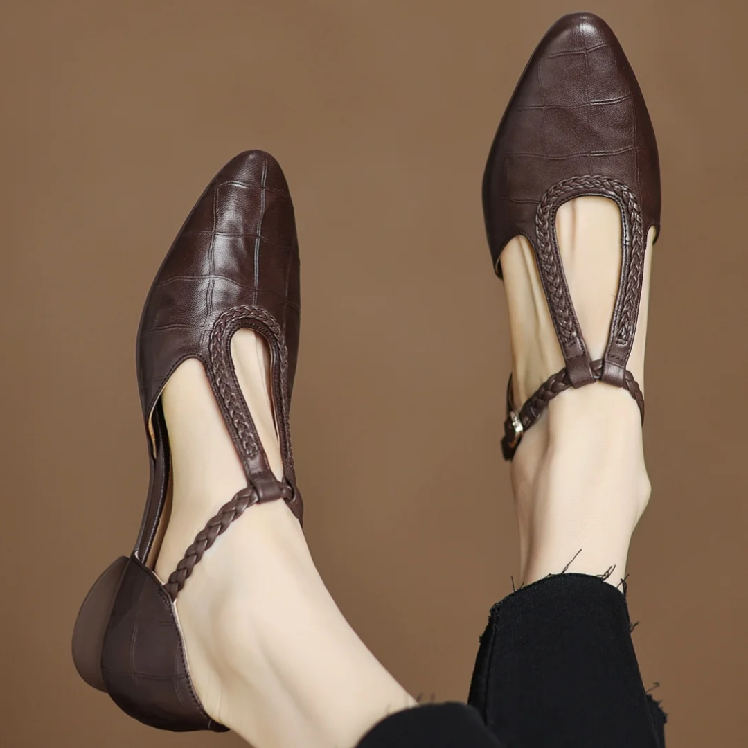 Linda | Leather Mary Janes