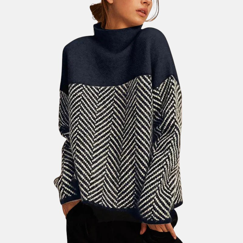 Iliana | Herringbone Knit Sweater