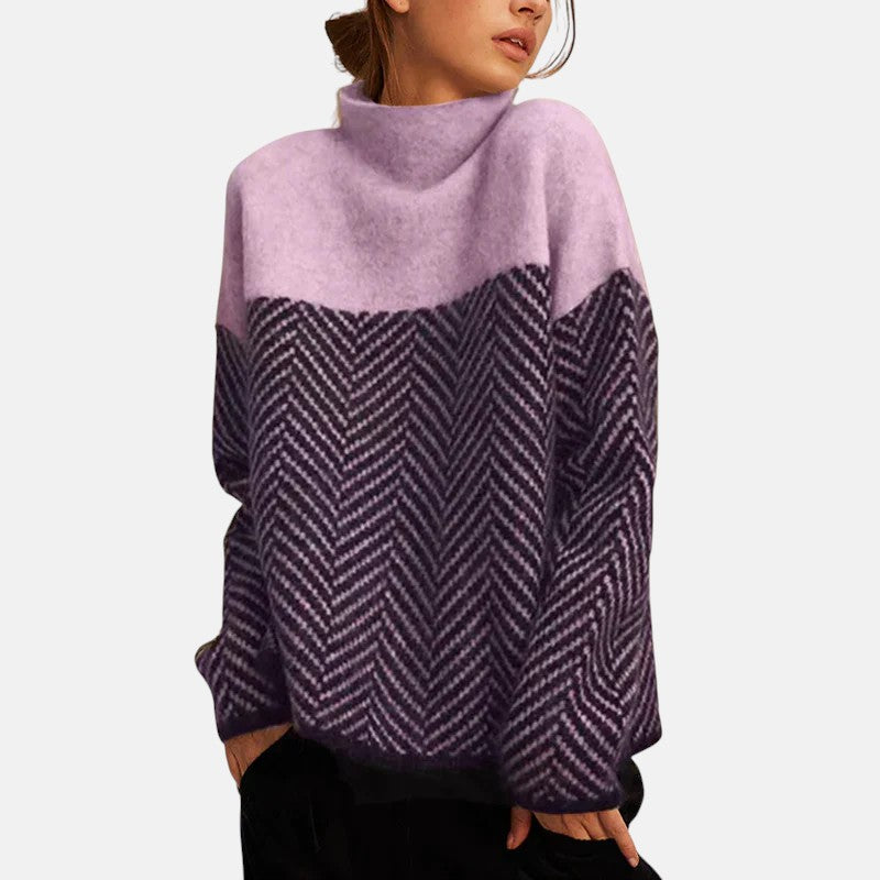 Iliana | Herringbone Knit Sweater