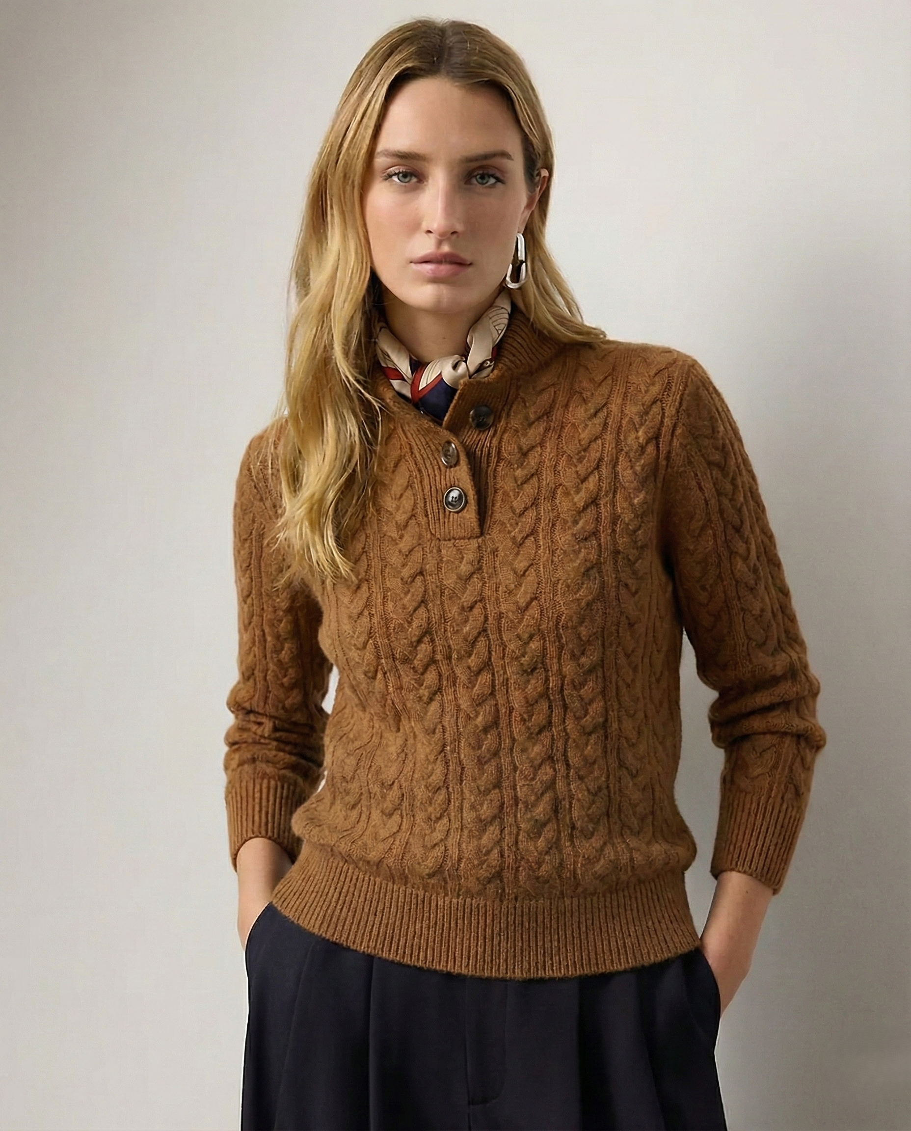 Kyla | Button-Up Cashmere Sweater