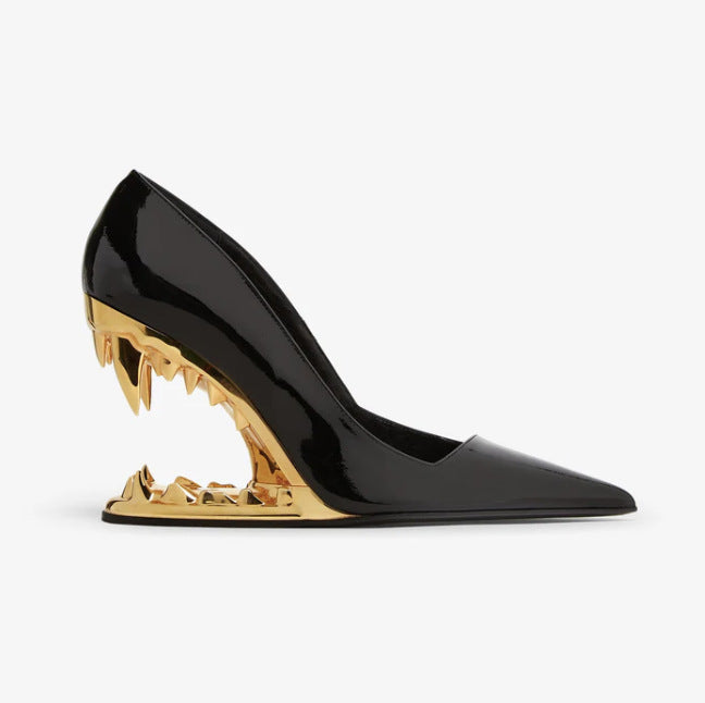 Ava | Panther Teeth High-Heel Stiletto Pumps