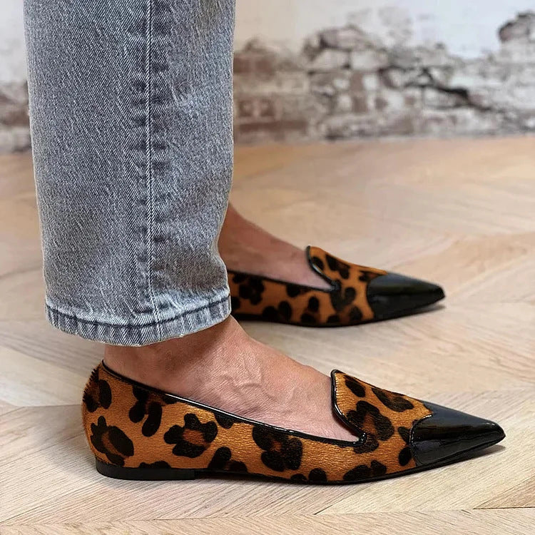 Nicole | Refined Animal Print Ballet Flats