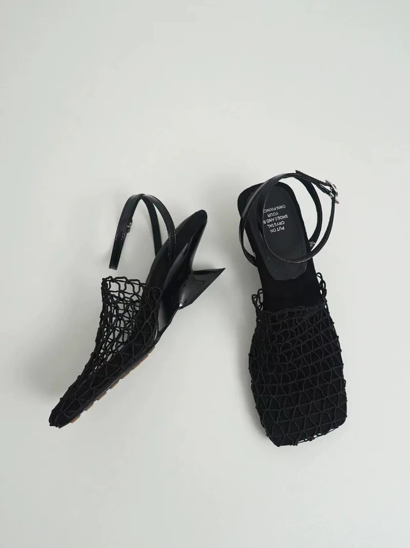 Charlotte | Mesh Weave Heels