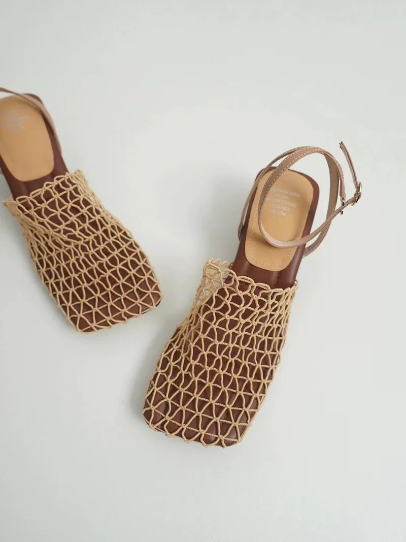 Charlotte | Mesh Weave Heels