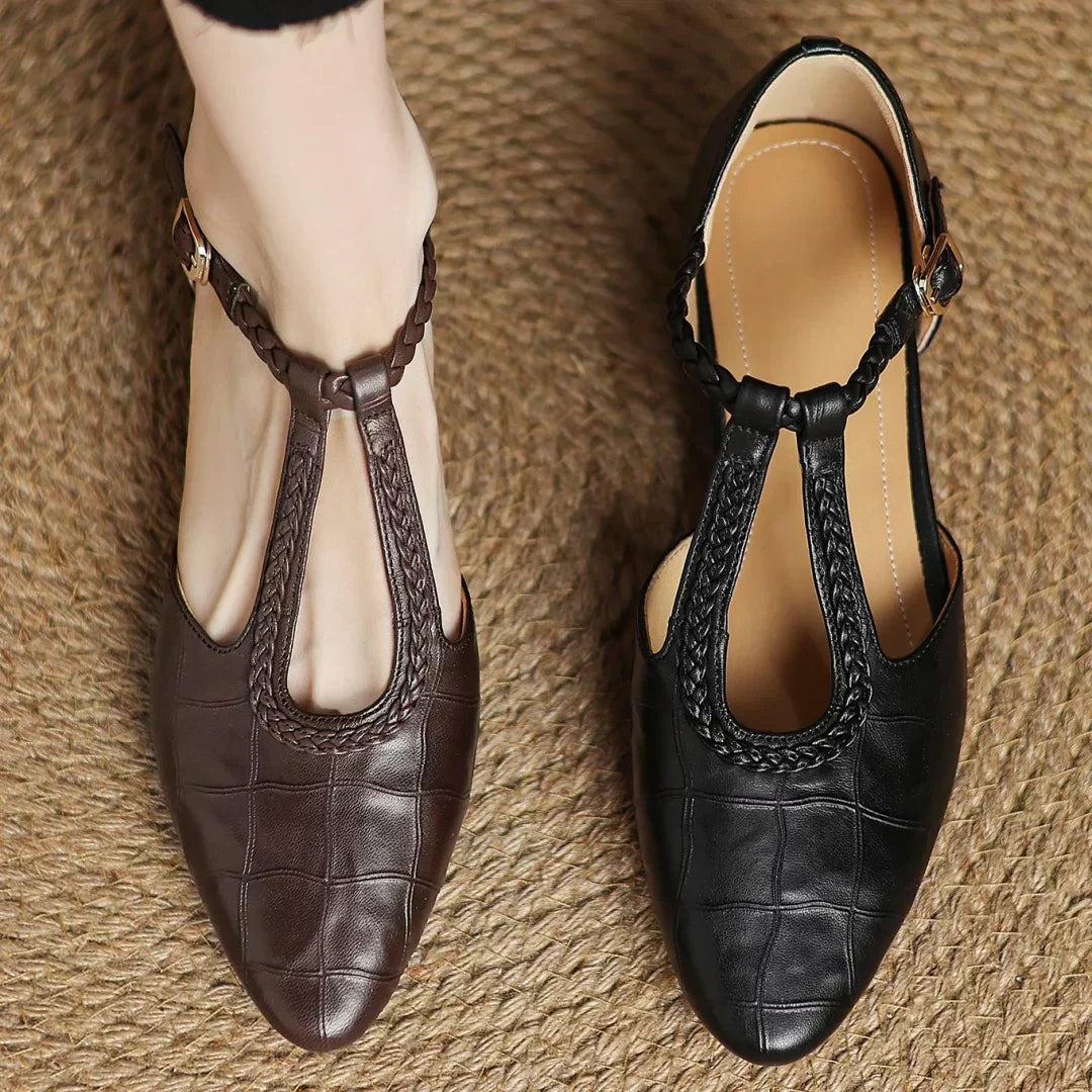 Linda | Leather Mary Janes