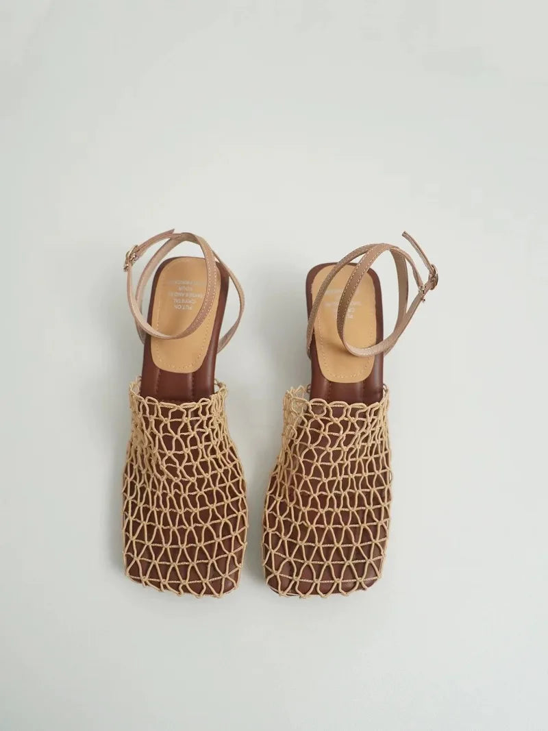 Charlotte | Mesh Weave Heels
