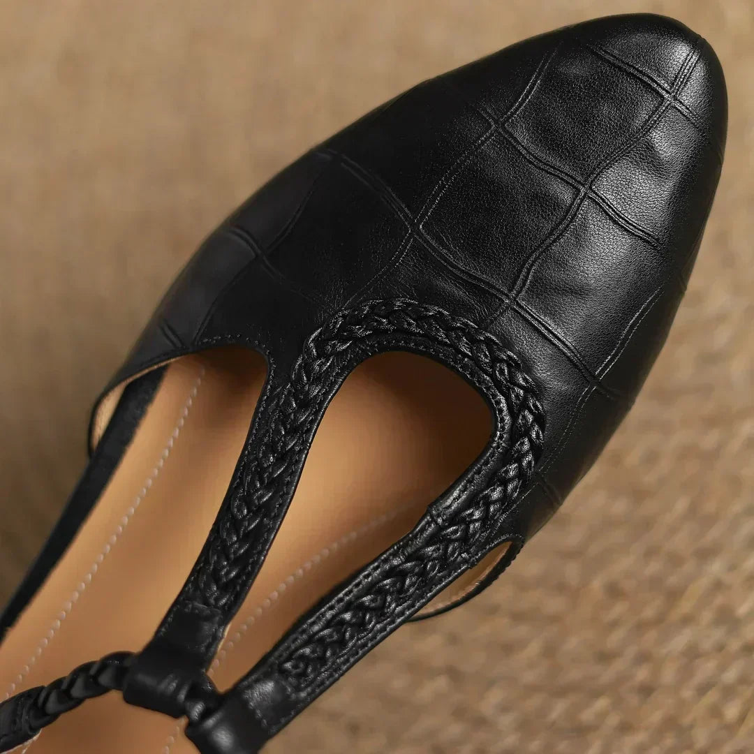 Linda | Leather Mary Janes
