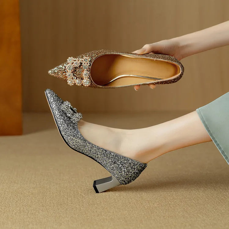 Cynthia | Glitter Pumps