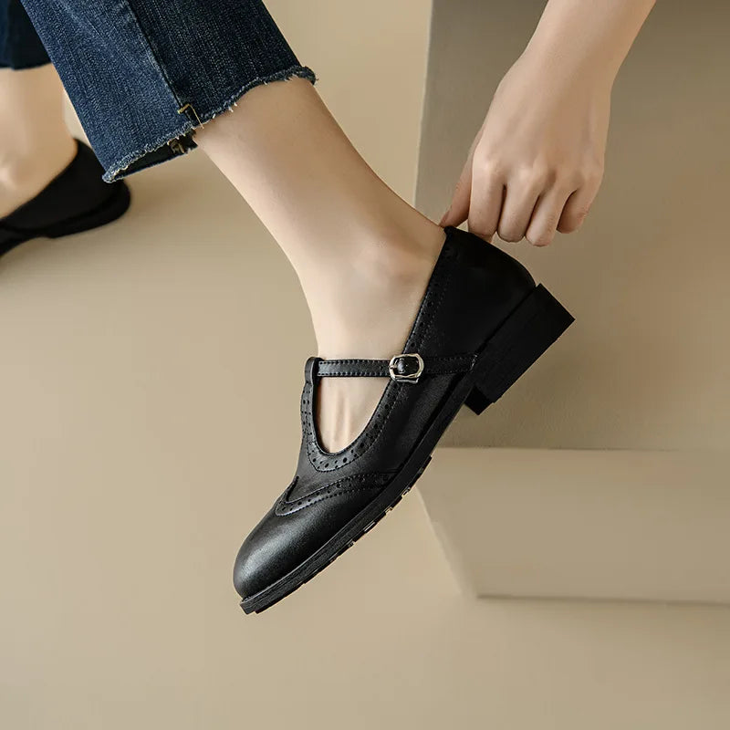 Carol | Elegant T-Strap Mary Janes