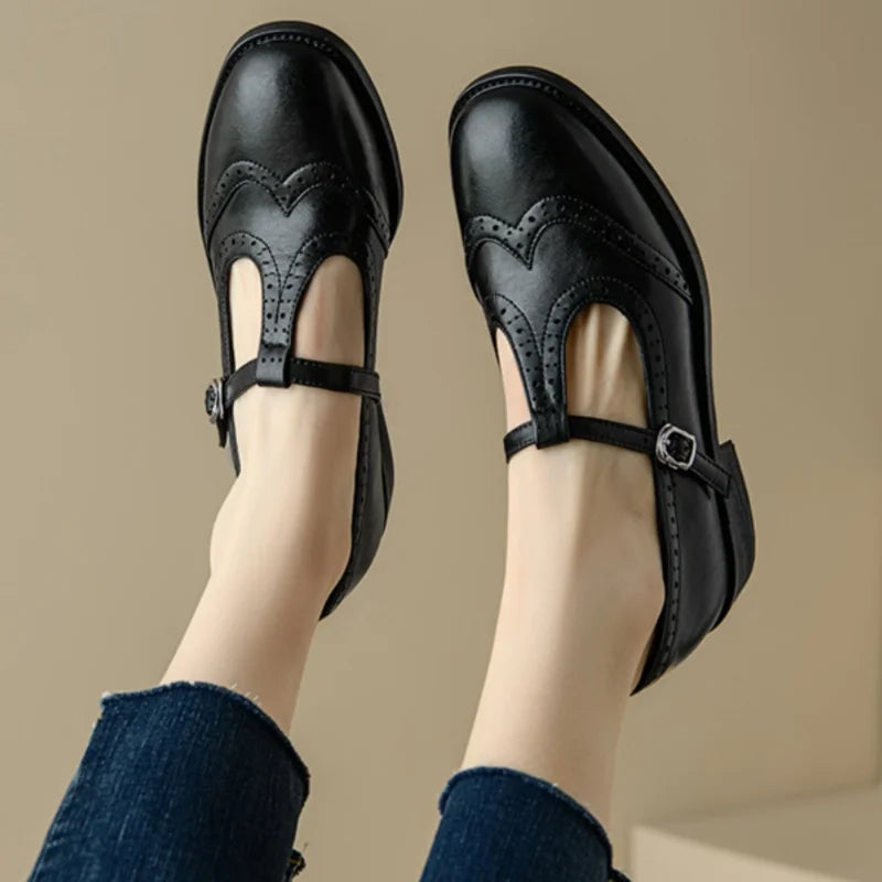 Carol | Elegant T-Strap Mary Janes
