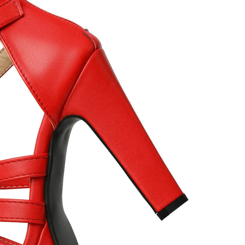 Carla | Strapped Platform Heels