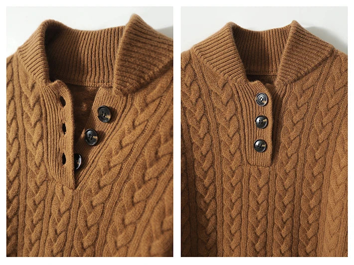 Kyla | Button-Up Cashmere Sweater