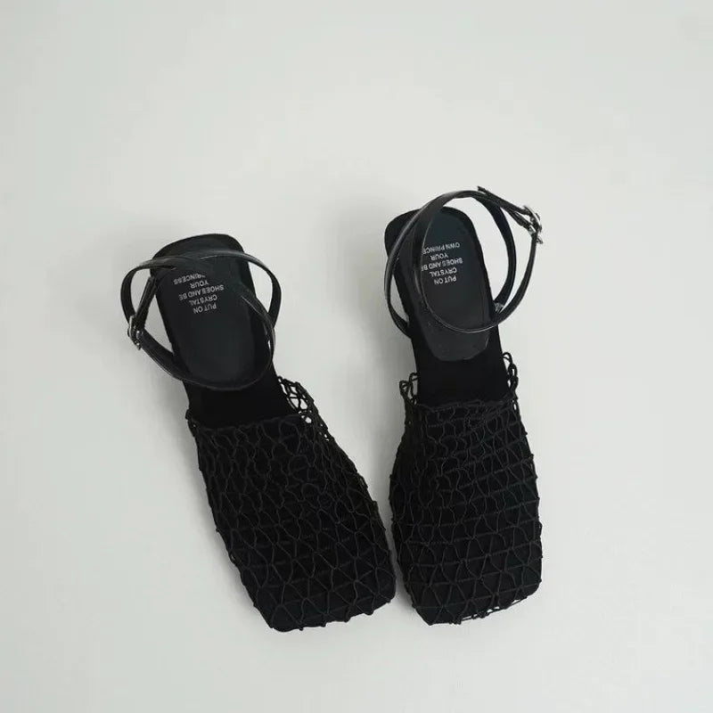 Charlotte | Mesh Weave Heels